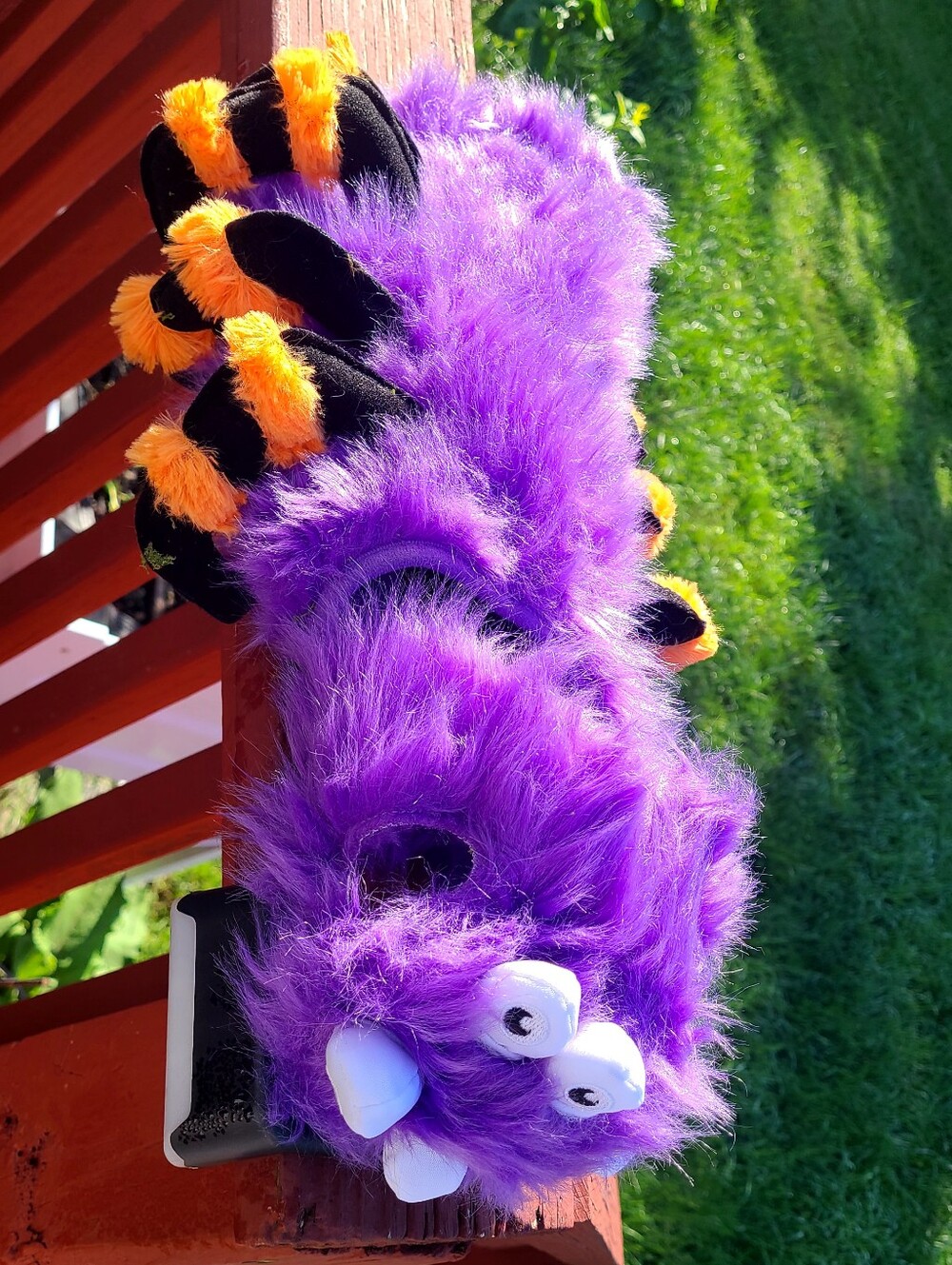 Purple Fuzzy Spider Pet Halloween Costume Size Small